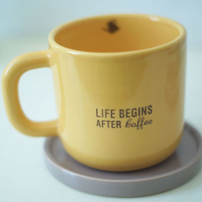 ชุดกาแฟ และแก้วกาแฟ Life begins